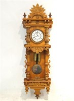 Antique German 2 weight wall clock