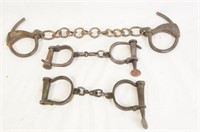 Antique handcuffs & leg irons