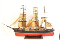 Sailing ship model  53" x 37"