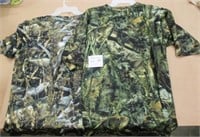 2 Fishouflage Size M T-Shirts - Bass & Walleye