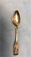 Coin silver spoon, About 6 inches long and it has