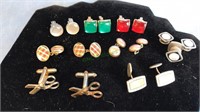 Eight pairs of quality men's cufflinks including