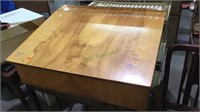 Large size pine wood slant top table top desk ,