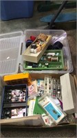 Two box lots of sewing  items, including thread ,