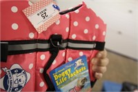 New Paws Aboard Life Vest- Small-Pink/Polka Dots