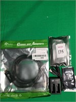 CAMKIX BATTERY CHARGER & RANKIE CABLES + ADAPTER