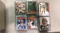 Football trading cards and PGA golf trading cards