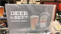 New Jager Meister deer and beer served here bar