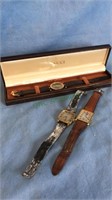 Gucci wrist watch in the original box and two