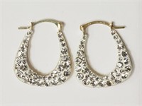 Gold Cubic Crystal Earrings