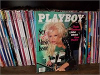 Magazines; Playboy - Four Shelves Full