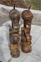 TWO CONGO POWER FIGURE CARVINGS