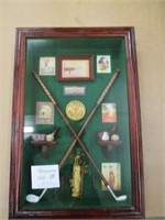 Golf Wall Hanging Shadow Box 21"x14"