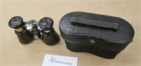 Antique Mini Binoculars with Case