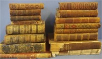 Fifteen assorted antique hard cover books