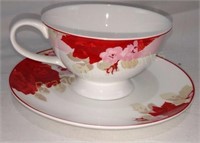 Laura Ashley Red Roses Design Tea cup & Saucer