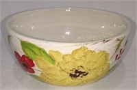 2 Gates Ware Ceramic Floral Design Bowl