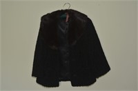 WOMAN'S EVENING JACKET WITH FUR COLLAR