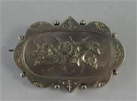 Victorian sterling silver brooch