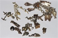 Charm bracelet with charms