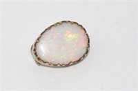 Antique 9ct gold brooch with solid Aust. opal