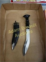 Decorative black and silver dagger, new