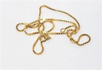 18ct yellow gold  box chain