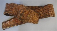 Vintage crocodile skin belt