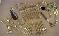 Quantity of silver plated flatware,