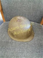 Vintage metal military helmet