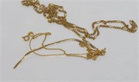 Broken 9ct gold necklace