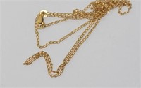 Fine 9ct yellow gold chain / necklace