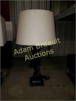 (2) 30 inch modern decorative composite lamps