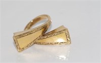 Unusual 16-17ct gold ring