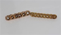 Victorian hallmarked 9ct gold chain brooch