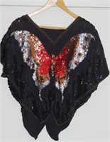 Sequined butterfly top