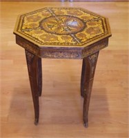 Italian inlaid musical table