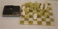 Dominos & stone chess set