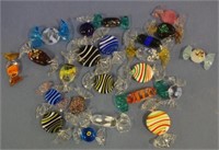 Quantity of art glass lollies