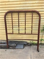 Antique cast iron twin size headboard
