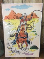 Nostalgic Roy Rogers western print