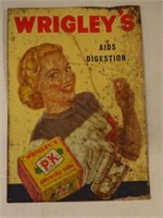 Wrigley's tin sign