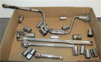 1/2" speed bar, strong bar, ratchet, extension and