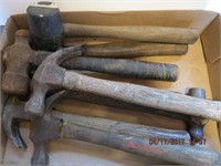 Assortment of hammers and mallets