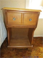 One drawer open bottom nightstand 16 X 12 X 24"H