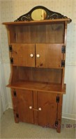 Handcrafted pine cupboard 28 X 9.5 X 59.5"H