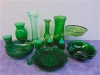 Vintage Green Glass