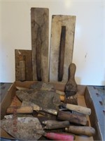 Assortment of masonary tools