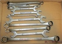 Craftsman combination, box and open end wrenches