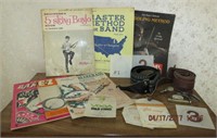 Music books - fiddling,banjo - guitar straps -
